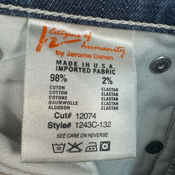 Citizens Of Humanity Morrison Slim Bootcut Jean Womens Sz 29 Low Rise Light Wash - Picture 9 of 16